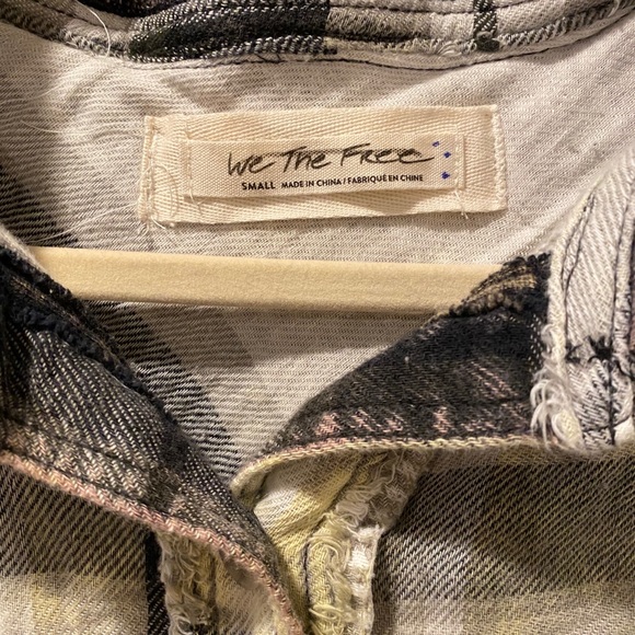 NWOT XS Free People Calico Basin Plaid Buttondown - Picture 9 of 13